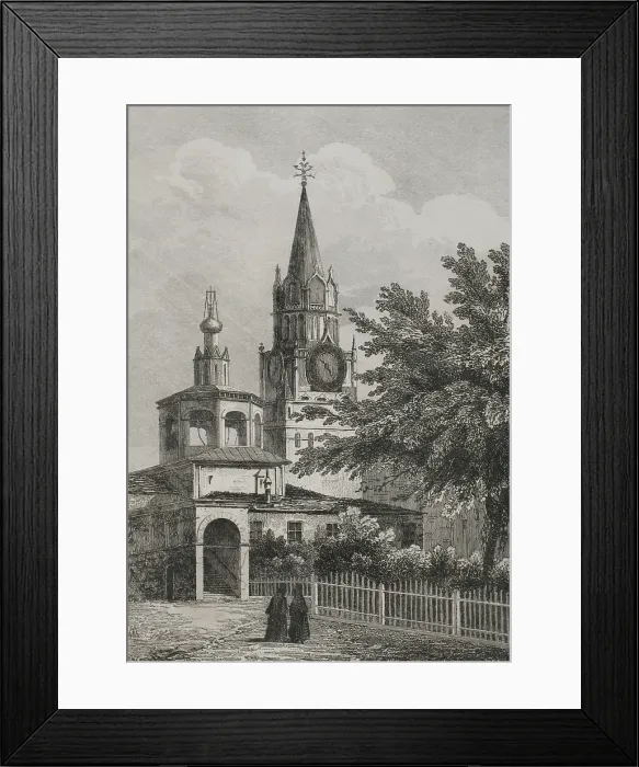 Framed Print : The Ascension Convent, Moscow, Russia, 1839. Creator: Augustin Francois Lemaitre Framed Print : The Ascension Convent, Moscow, Russia, 1839. Creator: Augustin Francois Lemaitre