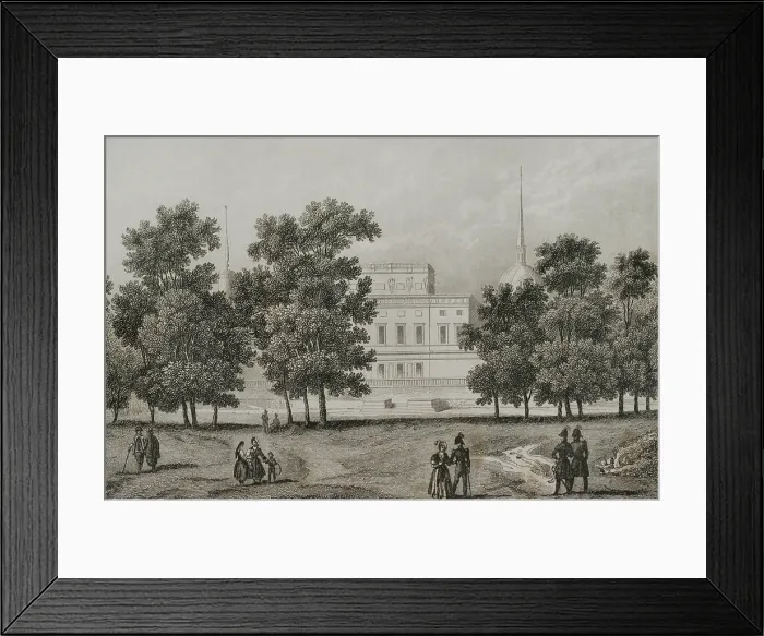 Framed Print : Mikhailovsky Castle, Saint Petersburg, Russia, 1839. Creator: Augustin Francois Lemaitre Framed Print : Mikhailovsky Castle, Saint Petersburg, Russia, 1839. Creator: Augustin Francois Lemaitre