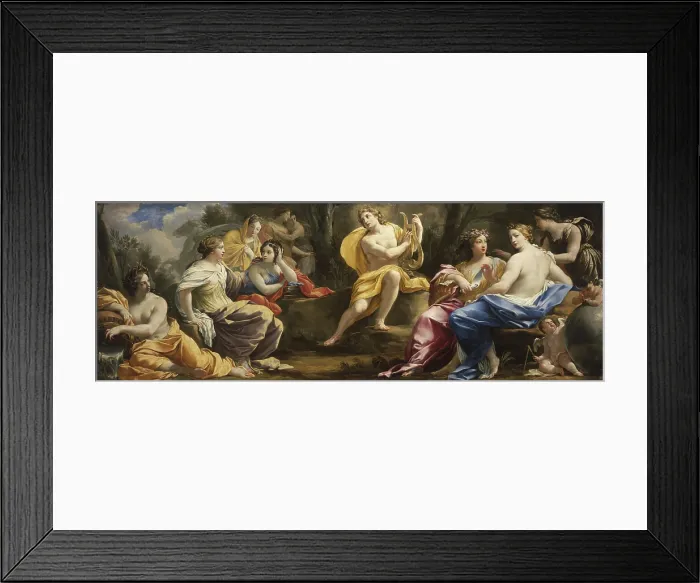 Framed Print : Apollo and the Muses, 1640s. Creator: Dorigny, Michel (1616-1665) Framed Print : Apollo and the Muses, 1640s. Creator: Dorigny, Michel (1616-1665)