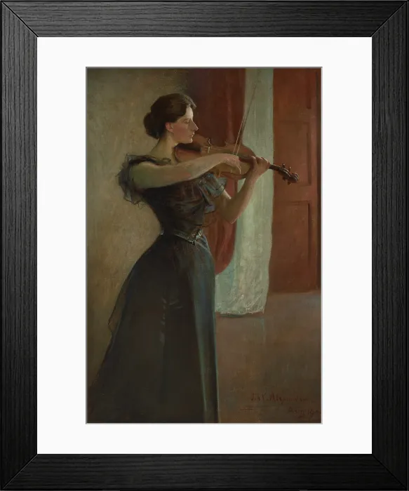 Framed Print : Portrait of Kathleen Cowan, 1900. Creator: Alexander (White Alexander), John (1856-1915) Framed Print : Portrait of Kathleen Cowan, 1900. Creator: Alexander (White Alexander), John (1856-1915)