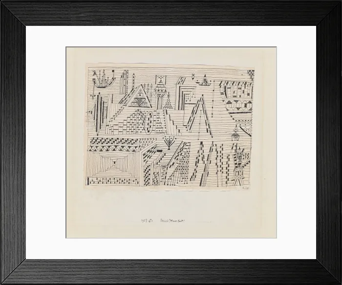 Framed Print : Beride (Water Town), 1927. Creator: Klee, Paul (1879-1940) Framed Print : Beride (Water Town), 1927. Creator: Klee, Paul (1879-1940)