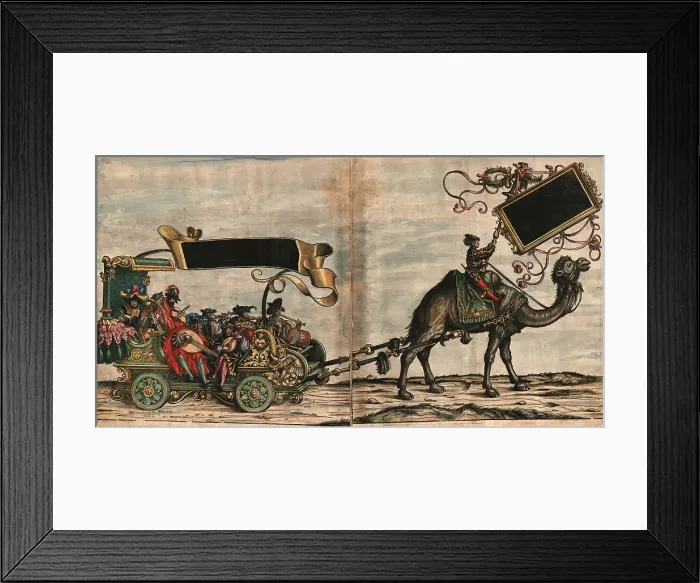 Framed Print : Music sweet melody (The Triumphal Procession of the Emperor Maximilian I), 1517-1518. Creator: Burgkmair, Hans, the Elder (1473-1531) Framed Print : Music sweet melody (The Triumphal Procession of the Emperor Maximilian I), 1517-1518. Creator: Burgkmair, Hans, the Elder (1473-1531)