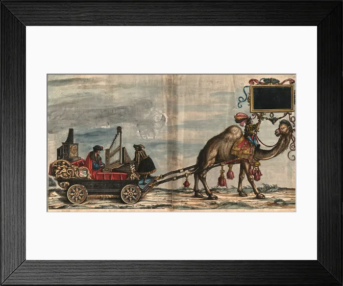 Framed Print : Music Regal and Positive (The Triumphal Procession of the Emperor Maximilian I), 1517-1518. Creator: Burgkmair, Hans, the Elder (1473-1531) Framed Print : Music Regal and Positive (The Triumphal Procession of the Emperor Maximilian I), 1517-1518. Creator: Burgkmair, Hans, the Elder (1473-1531)