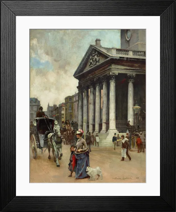 Framed Print : St Martin-in-the-Fields, 1888. Creator: Logsdail, William (1859-1944) Framed Print : St Martin-in-the-Fields, 1888. Creator: Logsdail, William (1859-1944)