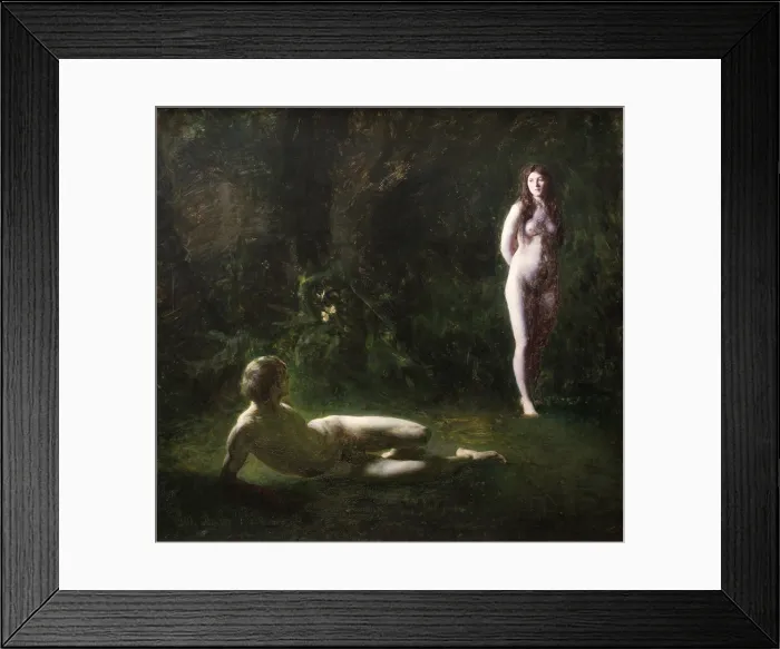 Framed Print : Adam and Eve, 1887. Creator: Paulsen, Julius (1860-1940) Framed Print : Adam and Eve, 1887. Creator: Paulsen, Julius (1860-1940)