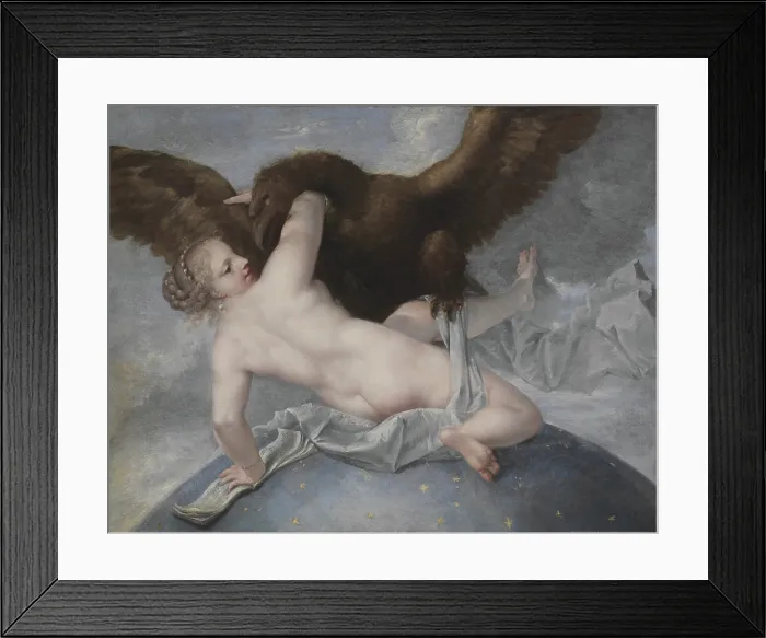 Framed Print : Jupiter and Asteria, 1695-1700. Creator: Liberi, Marco (c. 1640-after 1687) Framed Print : Jupiter and Asteria, 1695-1700. Creator: Liberi, Marco (c. 1640-after 1687)