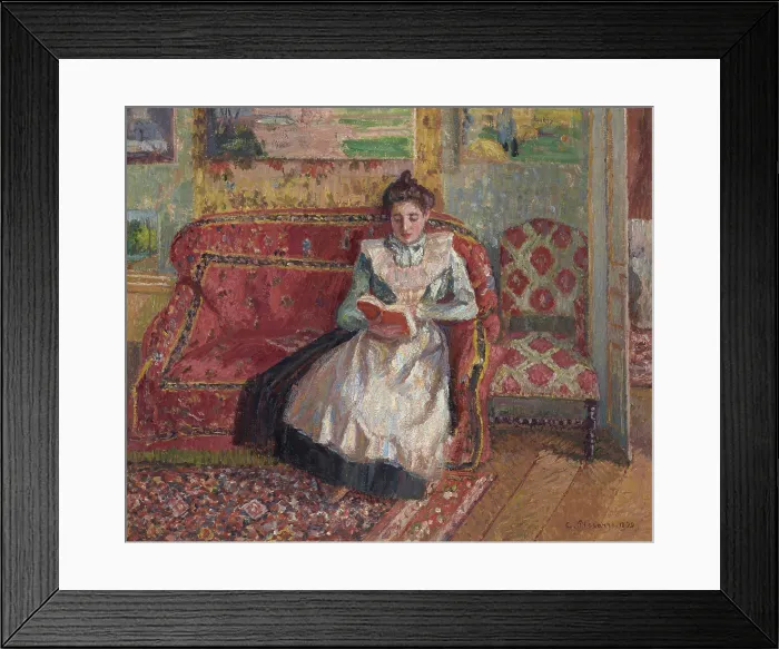 Framed Print : Jeanne Pissarro, dite Cocotte, lisant, 1899. Creator: Pissarro, Camille (1830-1903) Framed Print : Jeanne Pissarro, dite Cocotte, lisant, 1899. Creator: Pissarro, Camille (1830-1903)