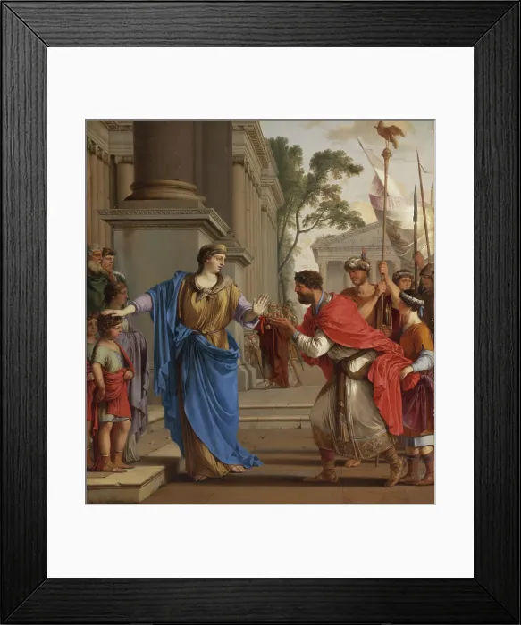 Framed Print : Cornelia rejects the crown of the Ptolemies, 1646. Creator: La Hyre, Laurent, de (1606-1656) Framed Print : Cornelia rejects the crown of the Ptolemies, 1646. Creator: La Hyre, Laurent, de (1606-1656)