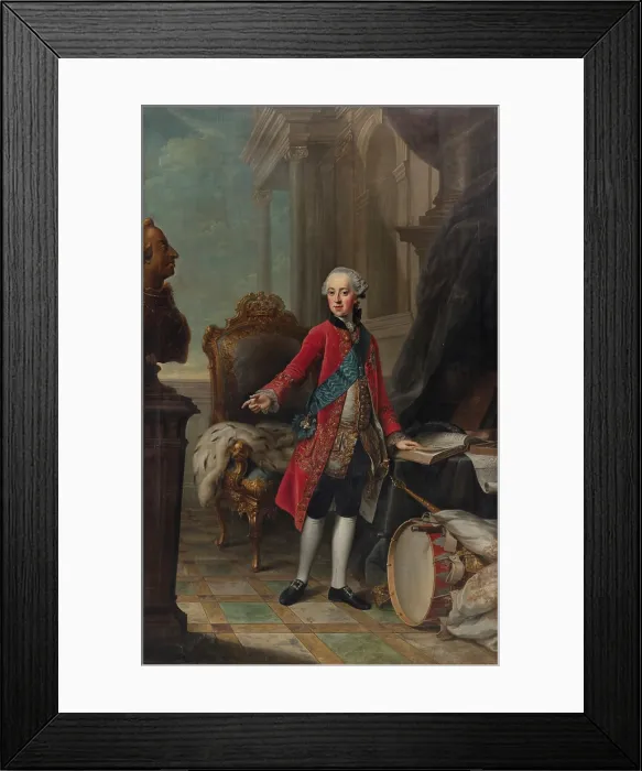 Framed Print : Portrait of Frederick (1753-1805), Hereditary Prince of Denmark and Norway, 1767. Creator: Ziesenis, Johann Georg, the Younger (1716-1776) Framed Print : Portrait of Frederick (1753-1805), Hereditary Prince of Denmark and Norway, 1767. Creator: Ziesenis, Johann Georg, the Younger (1716-1776)