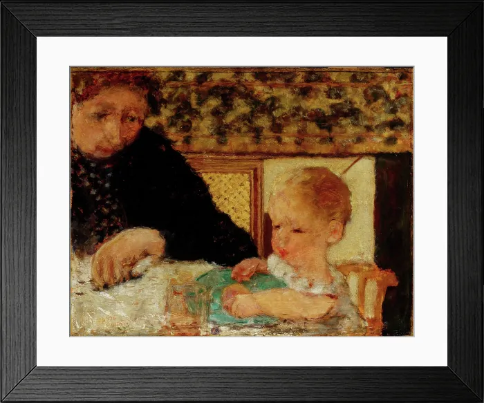 Framed Print : Grandmother with a Child, 1894. Creator: Bonnard, Pierre (1867-1947) Framed Print : Grandmother with a Child, 1894. Creator: Bonnard, Pierre (1867-1947)