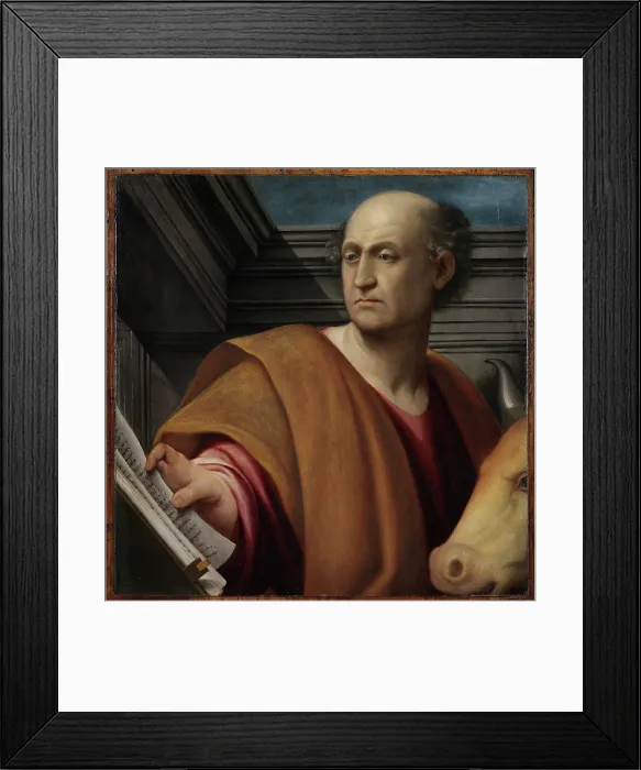 Framed Print : Saint Luke the Evangelist, c1536. Creator: Pordenone, Giovanni Antonio (1483-1539) Framed Print : Saint Luke the Evangelist, c1536. Creator: Pordenone, Giovanni Antonio (1483-1539)