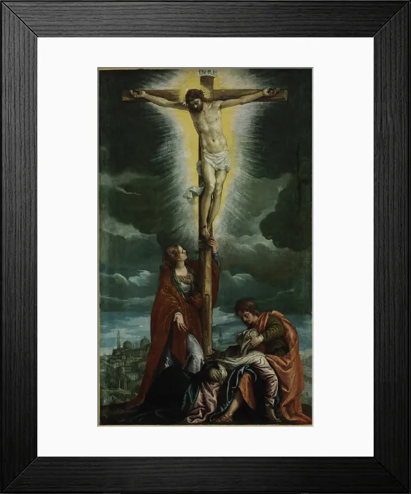 Framed Print : The Crucifixion, c1580. Creator: Veronese, Paolo (1528-1588) Framed Print : The Crucifixion, c1580. Creator: Veronese, Paolo (1528-1588)