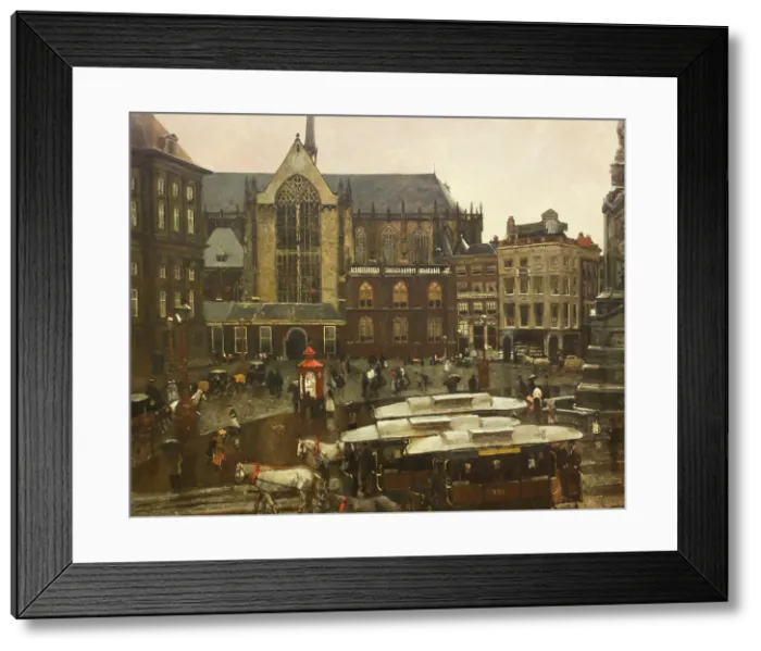 Framed Print : Dam Square, 1898. Creator: Breitner, George Hendrik (1857-1923) Framed Print : Dam Square, 1898. Creator: Breitner, George Hendrik (1857-1923)