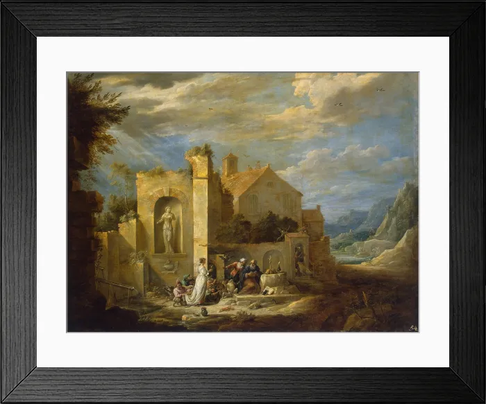 Framed Print : The Temptation of Saint Anthony, Early 1650s. Creator: Teniers, David, the Younger (1610-1690) Framed Print : The Temptation of Saint Anthony, Early 1650s. Creator: Teniers, David, the Younger (1610-1690)