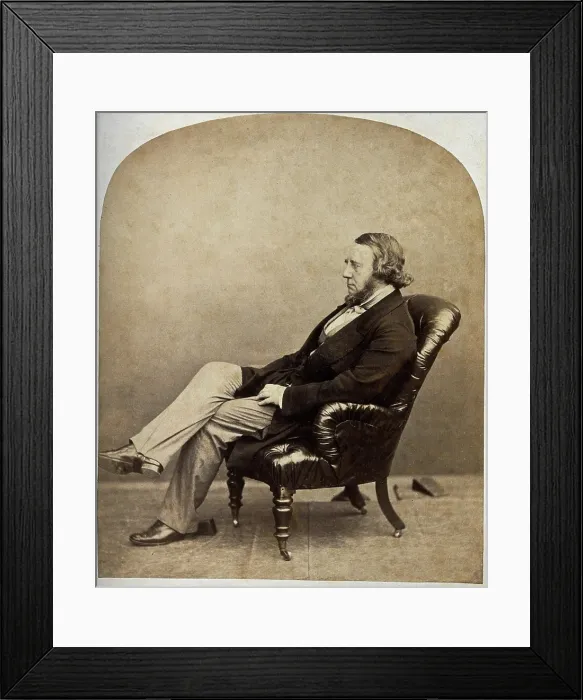 Framed Print : Richard Monckton Milnes, Lord Houghton. Creator: Unknown Framed Print : Richard Monckton Milnes, Lord Houghton. Creator: Unknown