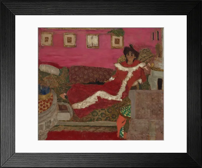 Framed Print : Portrait de Madame Delierre (Symphonie en rouge), c1901. Creator: Vuillard, Edouard (1868-1940) Framed Print : Portrait de Madame Delierre (Symphonie en rouge), c1901. Creator: Vuillard, Edouard (1868-1940)