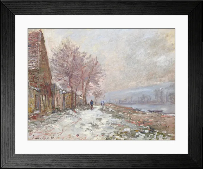 Framed Print : Lavacourt, Winter, 1879. Creator: Monet, Claude (1840-1926) Framed Print : Lavacourt, Winter, 1879. Creator: Monet, Claude (1840-1926)