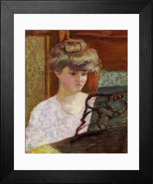 Framed Print : Misia au piano (Portrait de Misia Natanson), c1902. Creator: Bonnard, Pierre (1867-1947) Framed Print : Misia au piano (Portrait de Misia Natanson), c1902. Creator: Bonnard, Pierre (1867-1947)