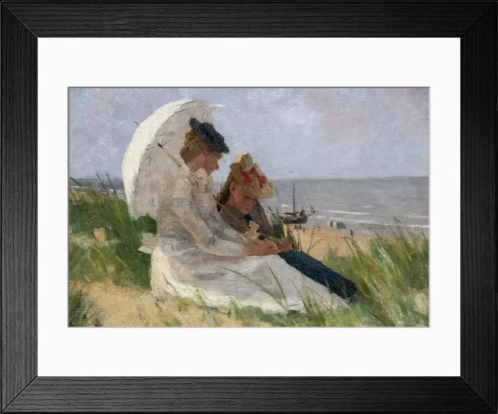 Framed Print : At the Dunes, Zandvoort, 1891-1892. Creator: Hart Nibbrig, Ferdinand (1866-1915) Framed Print : At the Dunes, Zandvoort, 1891-1892. Creator: Hart Nibbrig, Ferdinand (1866-1915)