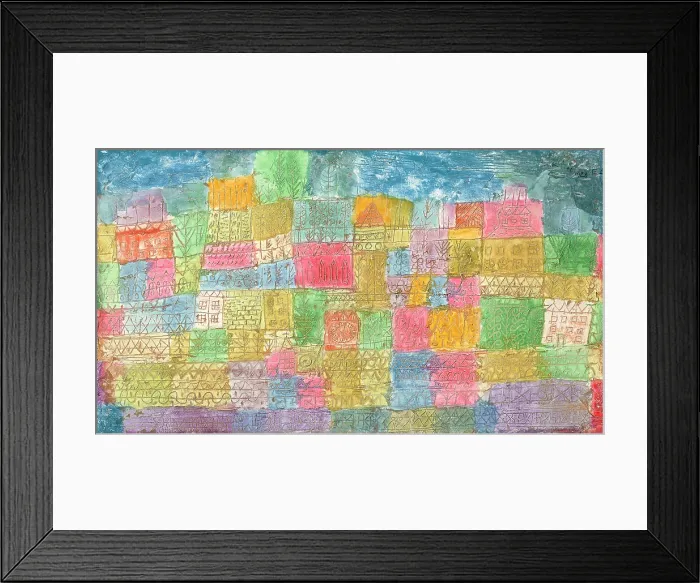 Framed Print : Colorful landscape, 1928. Creator: Klee, Paul (1879-1940) Framed Print : Colorful landscape, 1928. Creator: Klee, Paul (1879-1940)