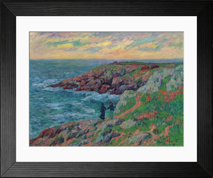 Framed Print : Falaises de Clohars-Carnoet, 1910. Creator: Martin, Henri (1860-1943) Framed Print : Falaises de Clohars-Carnoet, 1910. Creator: Martin, Henri (1860-1943)