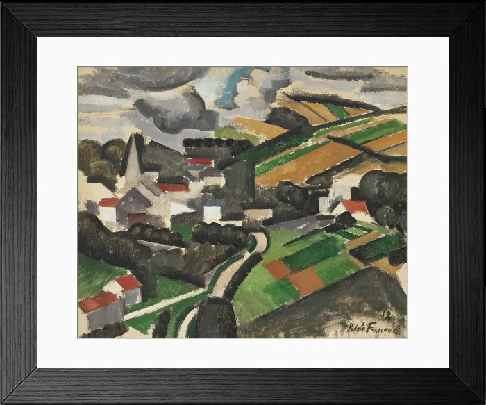 Framed Print : Le Tournant, Meulan, 1912. Creator: La Fresnaye, Roger de (1885-1925) Framed Print : Le Tournant, Meulan, 1912. Creator: La Fresnaye, Roger de (1885-1925)