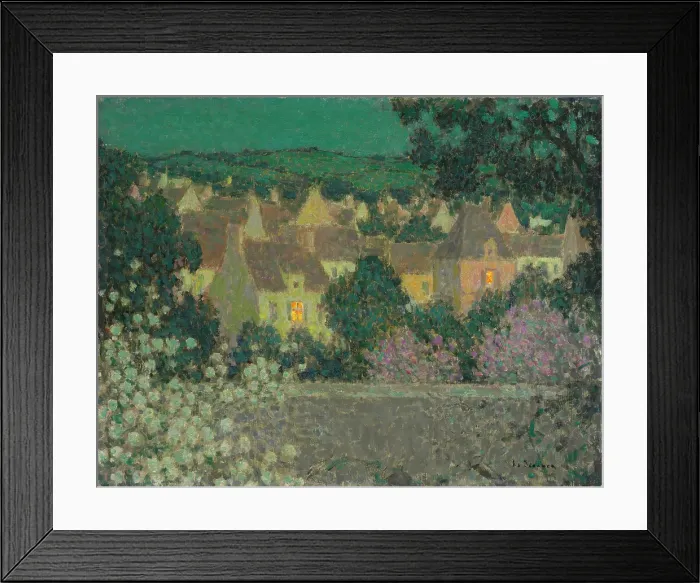 Framed Print : The Roofs. Composition, 1936. Creator: Le Sidaner, Henri (1862-1939) Framed Print : The Roofs. Composition, 1936. Creator: Le Sidaner, Henri (1862-1939)