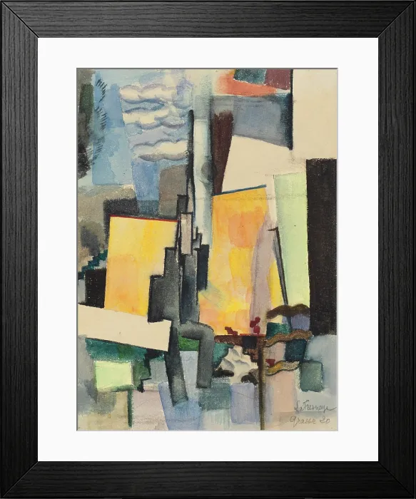 Framed Print : The Garden, 1920. Creator: La Fresnaye, Roger de (1885-1925) Framed Print : The Garden, 1920. Creator: La Fresnaye, Roger de (1885-1925)