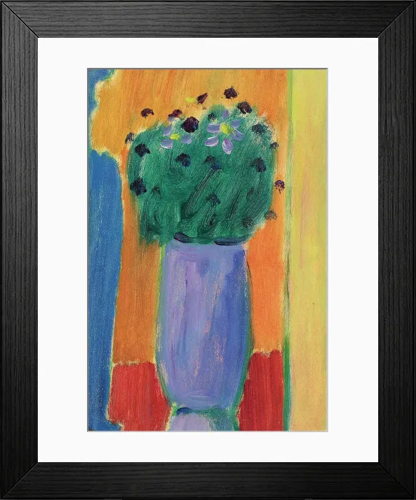 Framed Print : Large still life: flowers in a purple vase, c1935. Creator: Javlensky, Alexei, von (1864-1941) Framed Print : Large still life: flowers in a purple vase, c1935. Creator: Javlensky, Alexei, von (1864-1941)