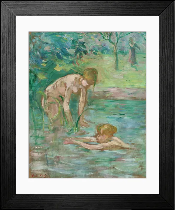 Framed Print : The Bathers (Les Baigneuses), 1892. Creator: Morisot, Berthe (1841-1895) Framed Print : The Bathers (Les Baigneuses), 1892. Creator: Morisot, Berthe (1841-1895)
