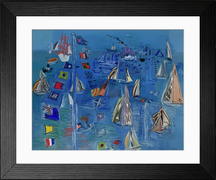 Framed Print : Regates a Cowes, 1929. Creator: Dufy, Raoul (1877-1953) Framed Print : Regates a Cowes, 1929. Creator: Dufy, Raoul (1877-1953)