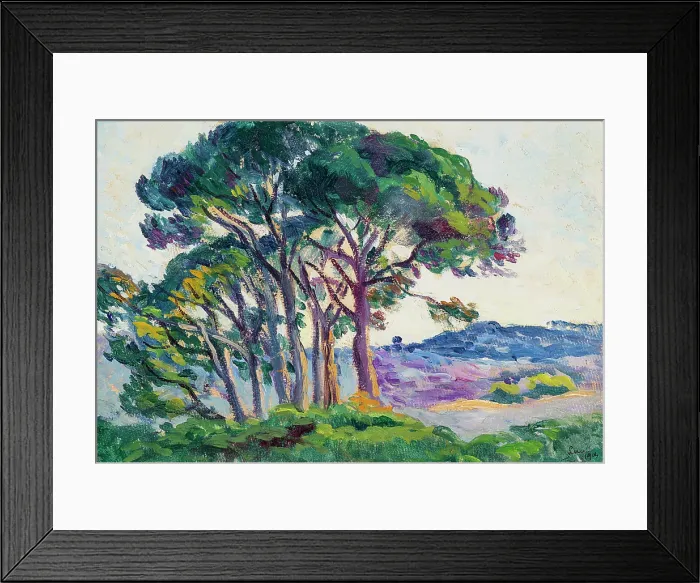 Framed Print : Pines at Canebiers, 1903. Creator: Luce, Maximilien (1858-1941) Framed Print : Pines at Canebiers, 1903. Creator: Luce, Maximilien (1858-1941)