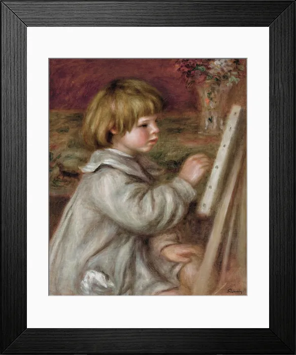 Framed Print : Le petit peintre (Claude Renoir), 1907. Creator: Renoir, Pierre Auguste (1841-1919) Framed Print : Le petit peintre (Claude Renoir), 1907. Creator: Renoir, Pierre Auguste (1841-1919)