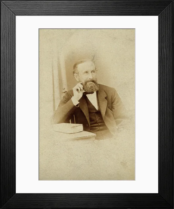 Framed Print : Sir Edward Frankland, 1868. Creator: Sawyer Framed Print : Sir Edward Frankland, 1868. Creator: Sawyer