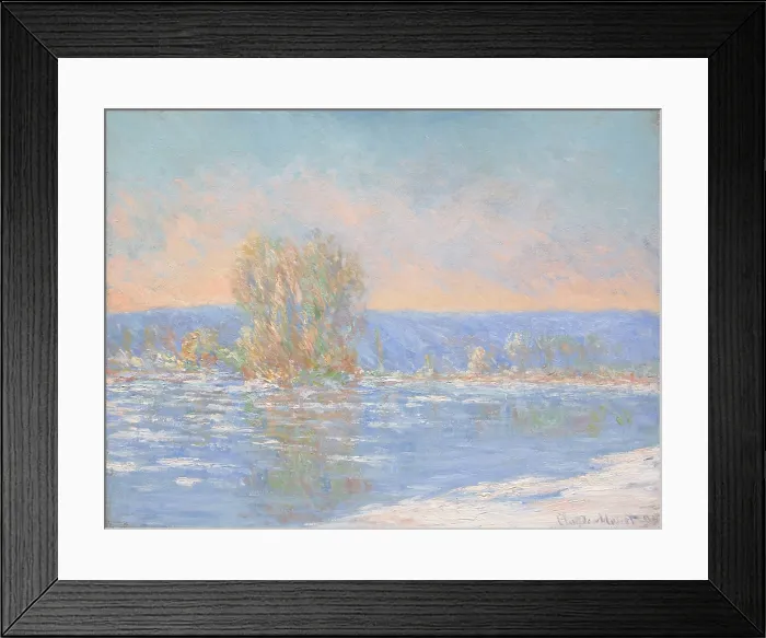 Framed Print : Ice drift, Bennecourt, 1893. Creator: Monet, Claude (1840-1926) Framed Print : Ice drift, Bennecourt, 1893. Creator: Monet, Claude (1840-1926)