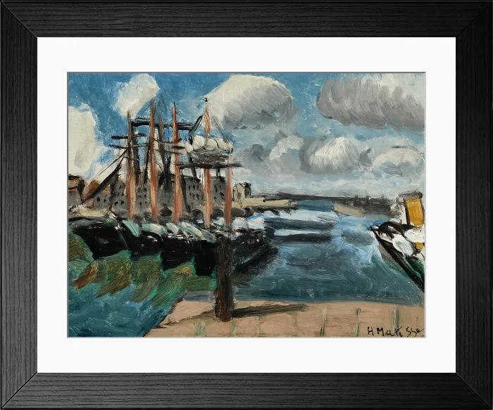 Framed Print : Port de Cherbourg, 1918. Creator: Matisse, Henri (1869-1954) Framed Print : Port de Cherbourg, 1918. Creator: Matisse, Henri (1869-1954)