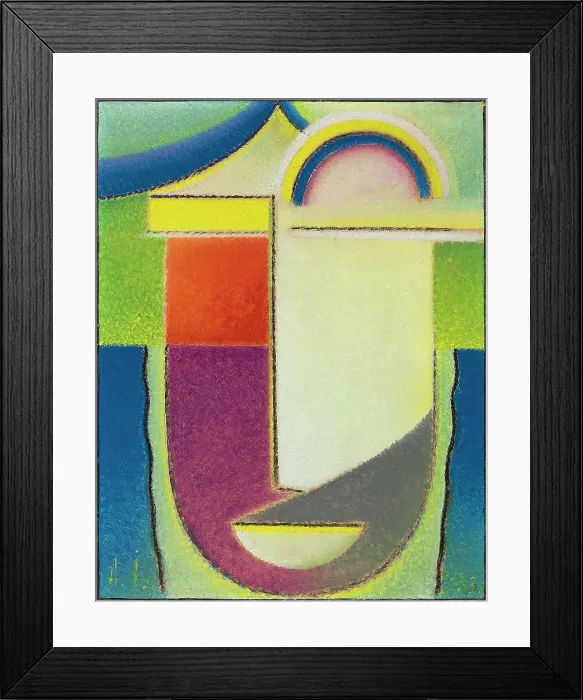 Framed Print : Abstract Head: Easter, 1933. Creator: Javlensky, Alexei, von (1864-1941) Framed Print : Abstract Head: Easter, 1933. Creator: Javlensky, Alexei, von (1864-1941)