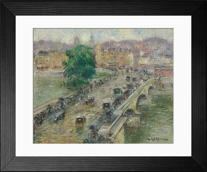 Framed Print : Le Pont Corneille, Rouen, 1927. Creator: Loiseau, Gustave (1865-1935) Framed Print : Le Pont Corneille, Rouen, 1927. Creator: Loiseau, Gustave (1865-1935)