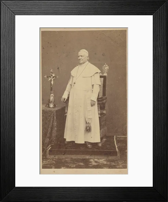 Framed Print : Pope Pius IX (1792-1878), c1865. Creator: Photo studio Fratelli D'Alessandri, Roma. Pope Pius IX (1792-1878), c1865. Creator: Photo studio Fratelli D'Alessandri, Roma Framed Print : Pope Pius IX (1792-1878), c1865. Creator: Photo studio Fratelli D'Alessandri, Roma. Pope Pius IX (1792-1878), c1865. Creator: Photo studio Fratelli D'Alessandri, Roma