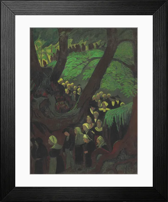Framed Print : Pilgrimage, 1894. Creator: Serusier, Paul (1864-1927) Framed Print : Pilgrimage, 1894. Creator: Serusier, Paul (1864-1927)