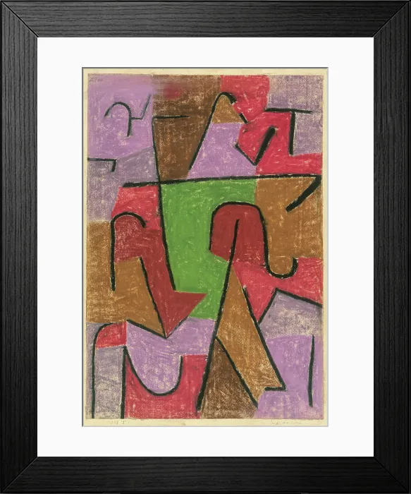 Framed Print : Indianisch (Indian), 1937. Creator: Klee, Paul (1879-1940) Framed Print : Indianisch (Indian), 1937. Creator: Klee, Paul (1879-1940)