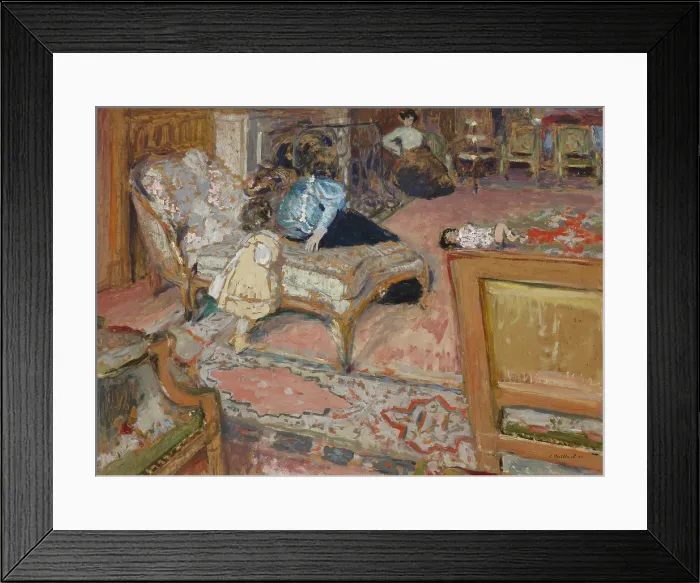 Framed Print : Confidence, les enfants Bernheim au salon, 1905. Creator: Vuillard, Edouard (1868-1940) Framed Print : Confidence, les enfants Bernheim au salon, 1905. Creator: Vuillard, Edouard (1868-1940)