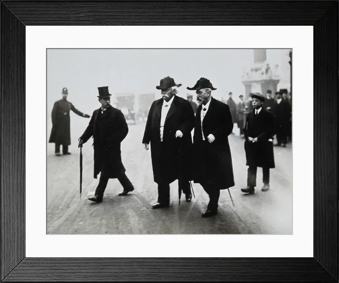 Framed Print : Jean Baptiste Auguste Chauveau and Gabriel Lippmann at the funeral of Joseph Lister, 1912. Creator: Topical Press Agency Framed Print : Jean Baptiste Auguste Chauveau and Gabriel Lippmann at the funeral of Joseph Lister, 1912. Creator: Topical Press Agency