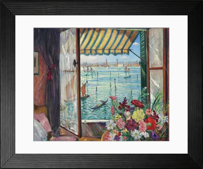 Framed Print : From a Venetian Window, 1934. Creator: Nevinson, Christopher Richard Wynne (1889-1946) Framed Print : From a Venetian Window, 1934. Creator: Nevinson, Christopher Richard Wynne (1889-1946)
