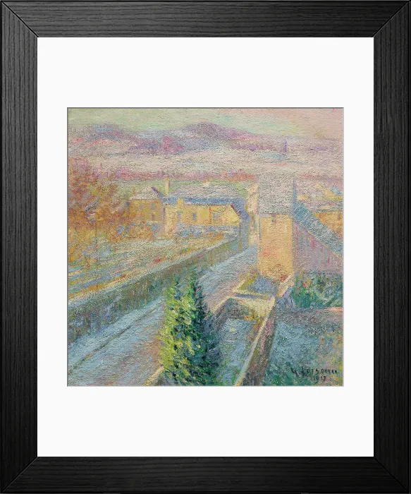 Framed Print : Triel sur Seine, 1917. Creator: Loiseau, Gustave (1865-1935) Framed Print : Triel sur Seine, 1917. Creator: Loiseau, Gustave (1865-1935)