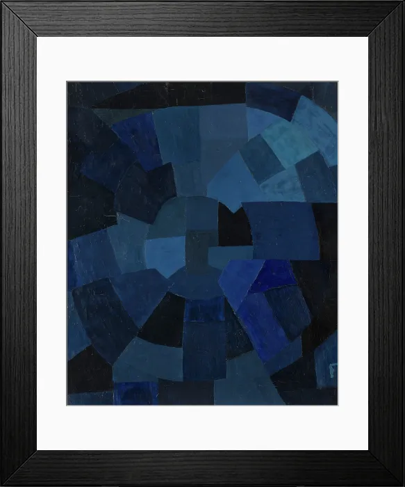 Framed Print : Composition in Blue, 1931. Creator: Freundlich, Otto (1878-1943)