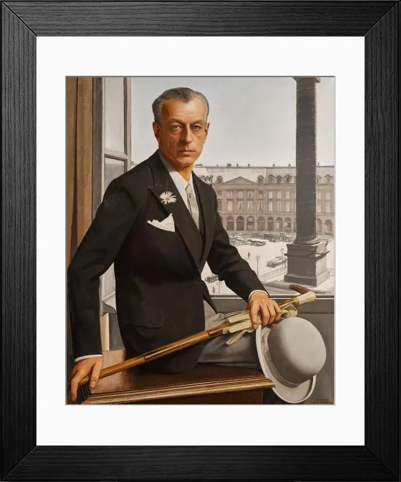 Framed Print : Self-portrait, Place Vendome, c1932. Creator: Boutet de Monvel, Bernard (1881-1949) Framed Print : Self-portrait, Place Vendome, c1932. Creator: Boutet de Monvel, Bernard (1881-1949)