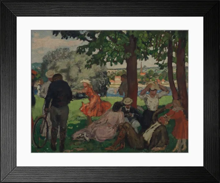 Framed Print : In the park, on the banks of the Seine, 1903-1905. Creator: Andre, Albert (1869-1954) Framed Print : In the park, on the banks of the Seine, 1903-1905. Creator: Andre, Albert (1869-1954)