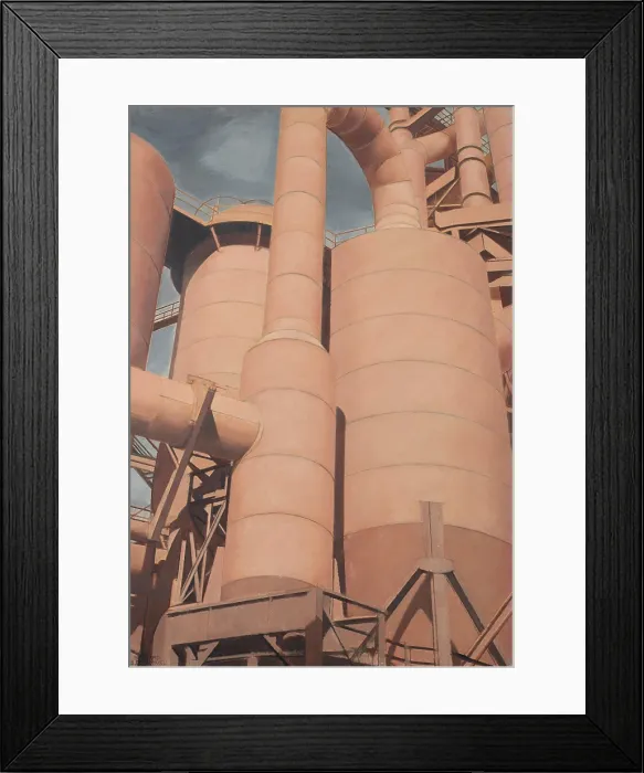 Framed Print : South Works Steel Mill in Chicago, Illinois, 1928. Creator: Boutet de Monvel, Bernard (1881-1949) Framed Print : South Works Steel Mill in Chicago, Illinois, 1928. Creator: Boutet de Monvel, Bernard (1881-1949)