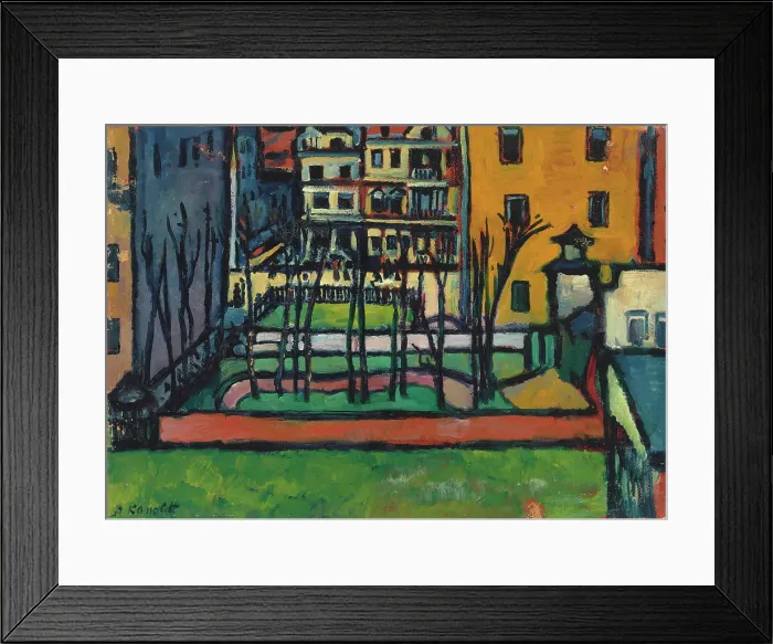 Framed Print : Garden I, 1910. Creator: Kanoldt, Alexander (1881-1939) Framed Print : Garden I, 1910. Creator: Kanoldt, Alexander (1881-1939)